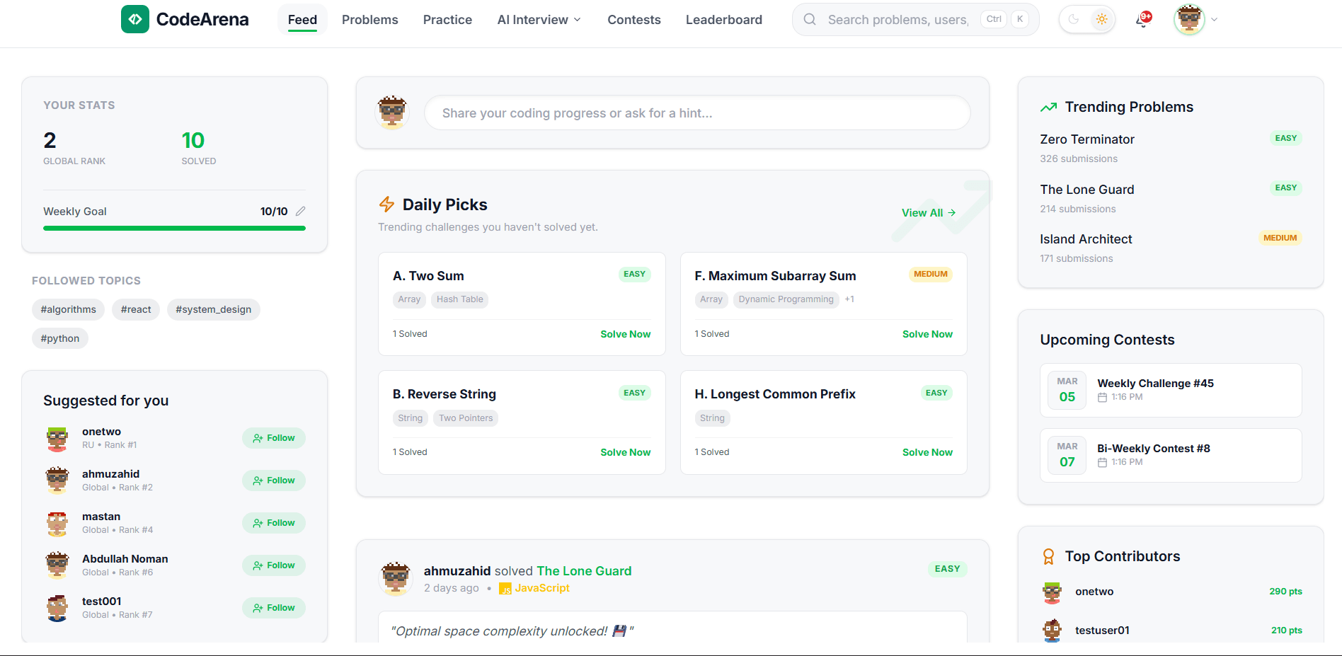 CodeArena - Online Judge Platform detail 1